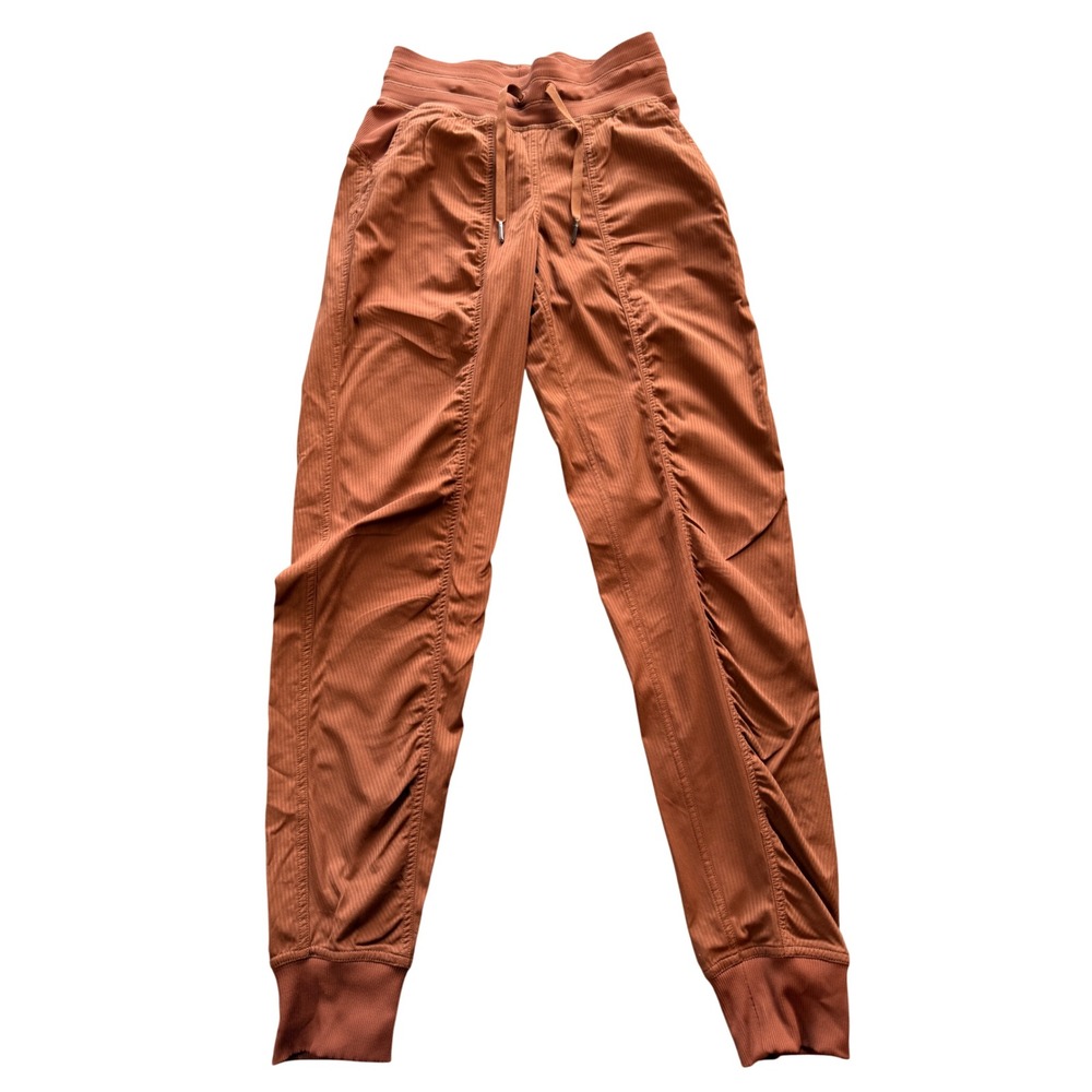 Lululemon Beyond the Studio‎ Jogger Rust Copper Clay Textured Pants Size 0